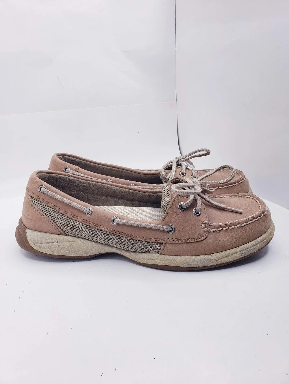 Sperry Top Sider Tan Slip On Casual Boat Shoes Loafers Women's Size 9.5
